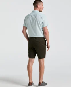 8" Flat Front Garment Dyed Short