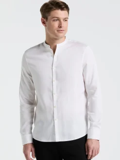 Banded Collar Shirt