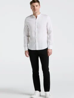 Banded Collar Shirt