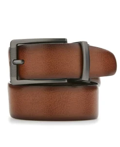 Burnished Brown Leather Belt