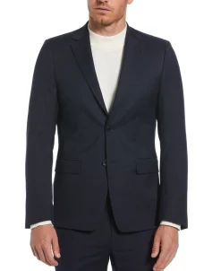 CLEARANCE Skinny Fit Plaid Notch Lapel Suit Jacket