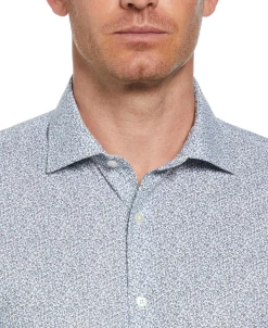 CLEARANCE Slim Fit Button-Down Liberty Floral Pattern Dress Shirt