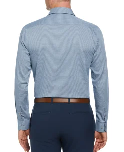 CLEARANCE Slim Fit Button-Down Double Edge Dobby Dress Shirt