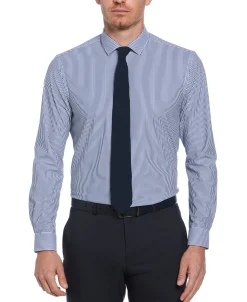 CLEARANCE Slim Fit Button-Down Striped Dress Shirt