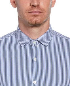 CLEARANCE Slim Fit Button-Down Striped Dress Shirt