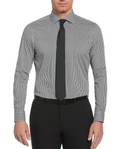 CLEARANCE Slim Fit Check Print Dress Shirt