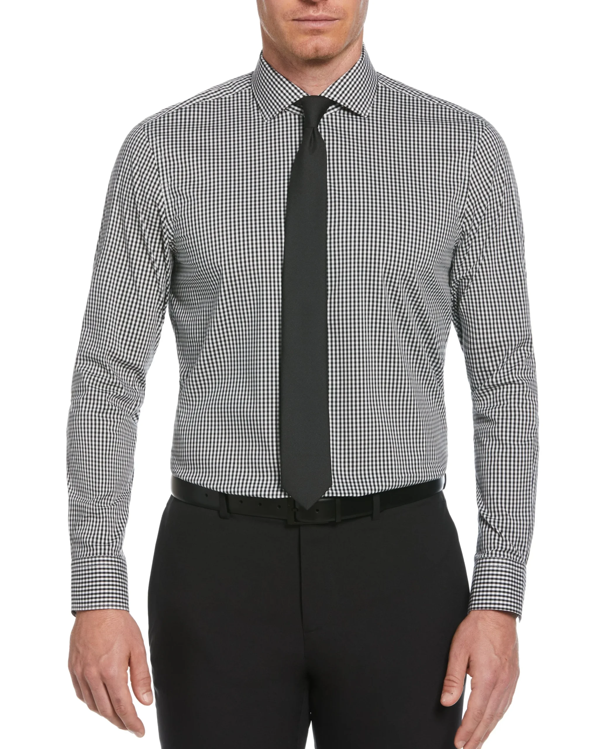 CLEARANCE Slim Fit Check Print Dress Shirt