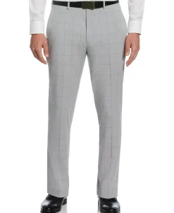 CLEARANCE Slim Fit Checkered Suit Pant