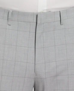 CLEARANCE Slim Fit Checkered Suit Pant