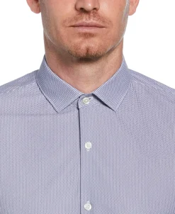 CLEARANCE Slim Fit Circle Pattern Dress Shirt