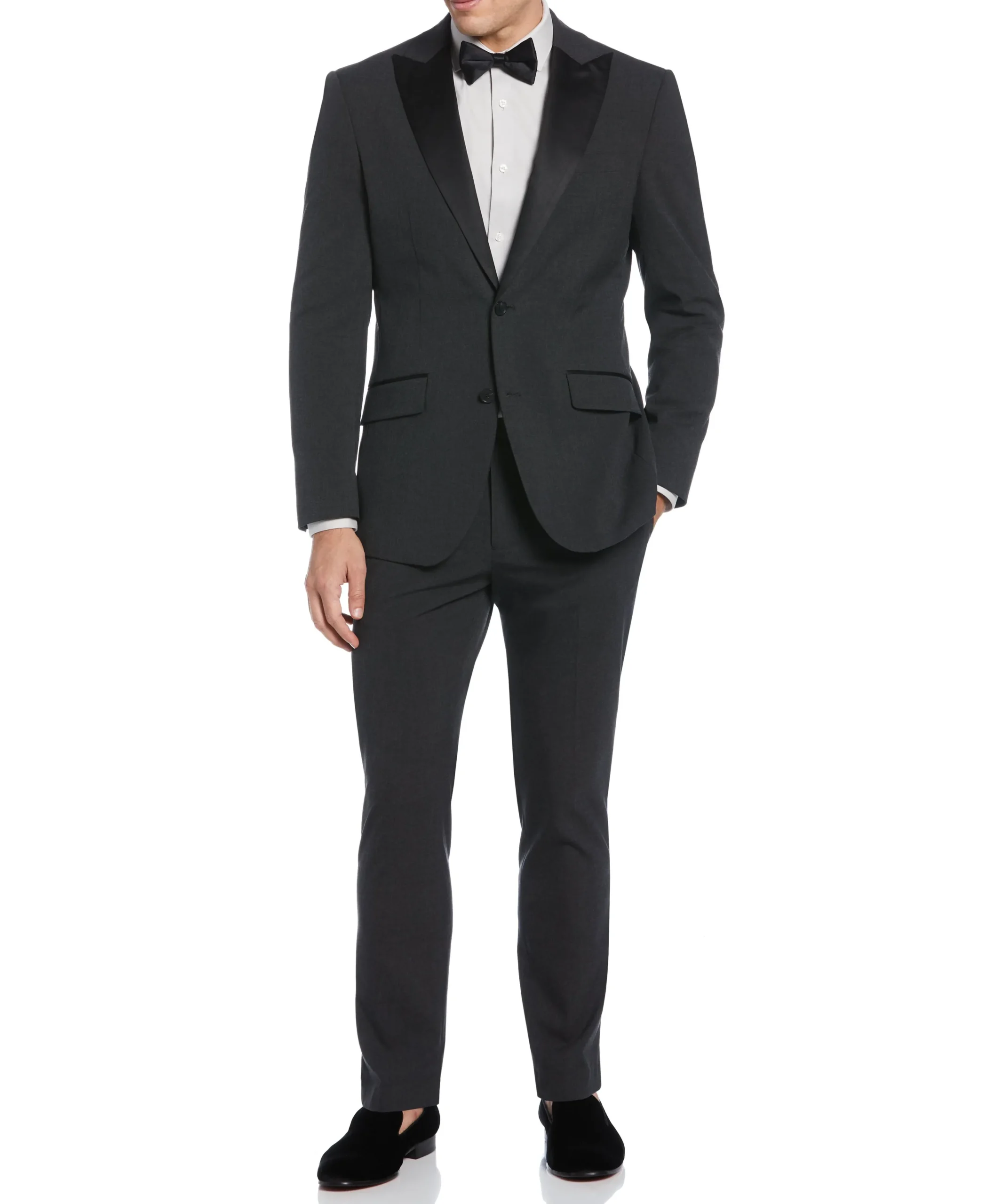 CLEARANCE Slim Fit Contrast Tuxedo Jacket
