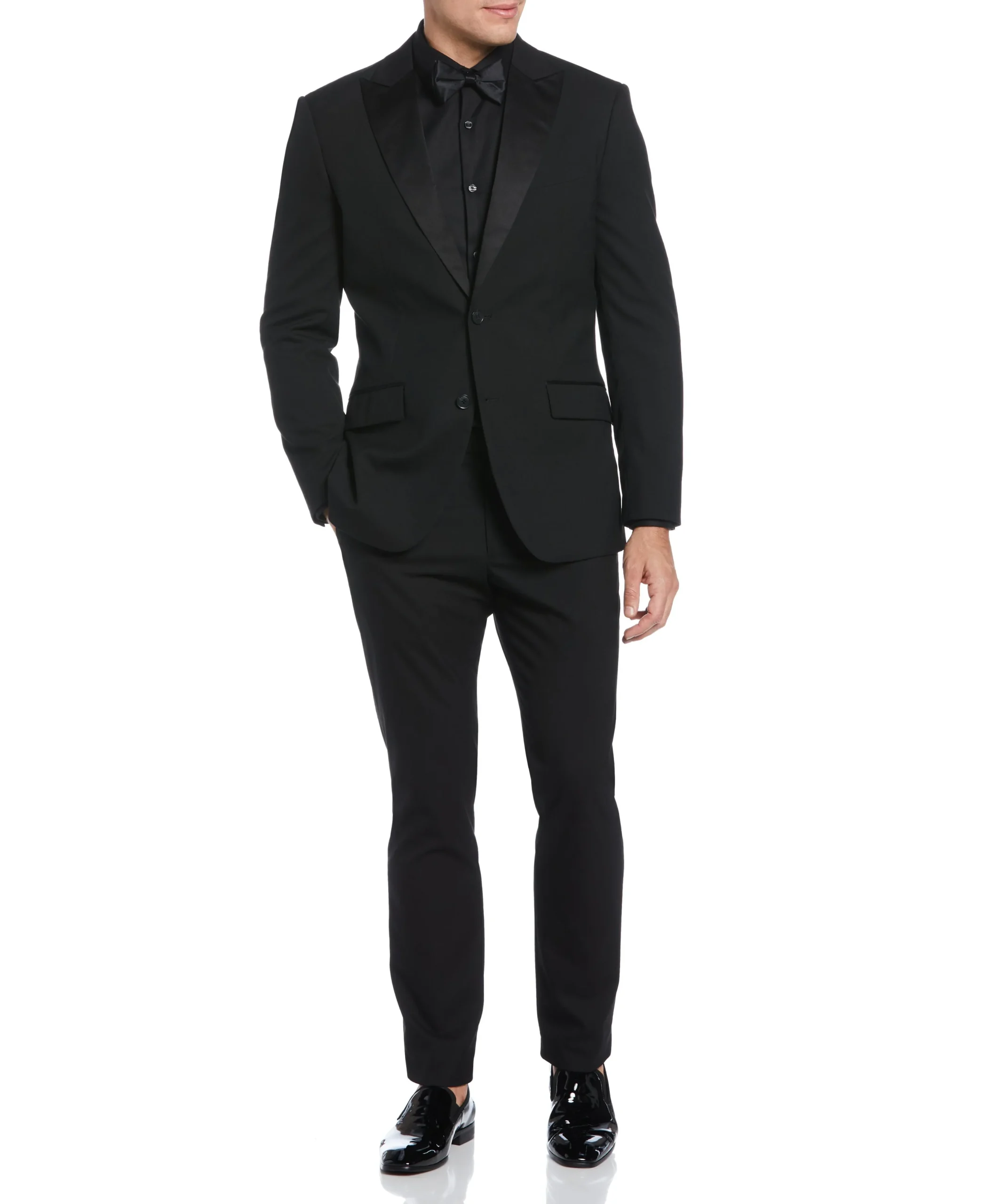 CLEARANCE Slim Fit Contrast Tuxedo Jacket