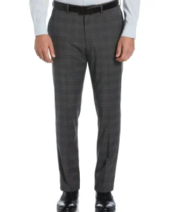 CLEARANCE Slim Fit Deco Plaid Suit Pant