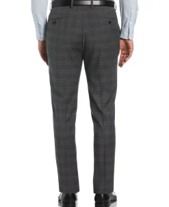 CLEARANCE Slim Fit Deco Plaid Suit Pant