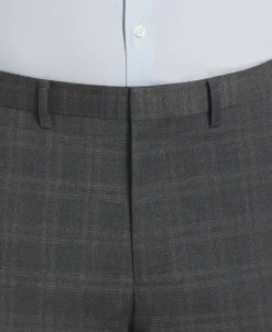CLEARANCE Slim Fit Deco Plaid Suit Pant