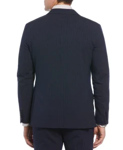 CLEARANCE Slim Fit Double Breasted Pinstripe Suit Jacket