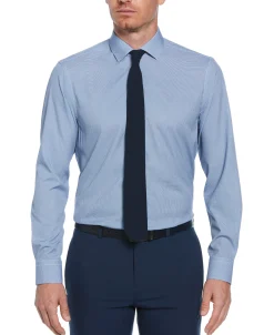CLEARANCE Slim Fit Houndstooth Button-Down Dress Shirt
