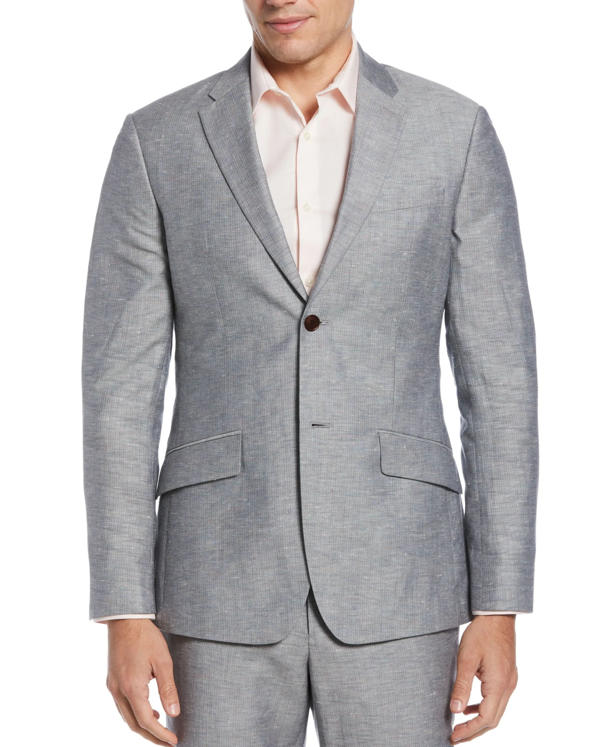 CLEARANCE Slim Fit Linen Blend Textured Suit Jacket