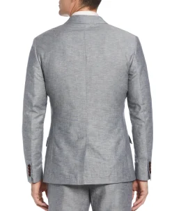 CLEARANCE Slim Fit Linen Blend Textured Suit Jacket
