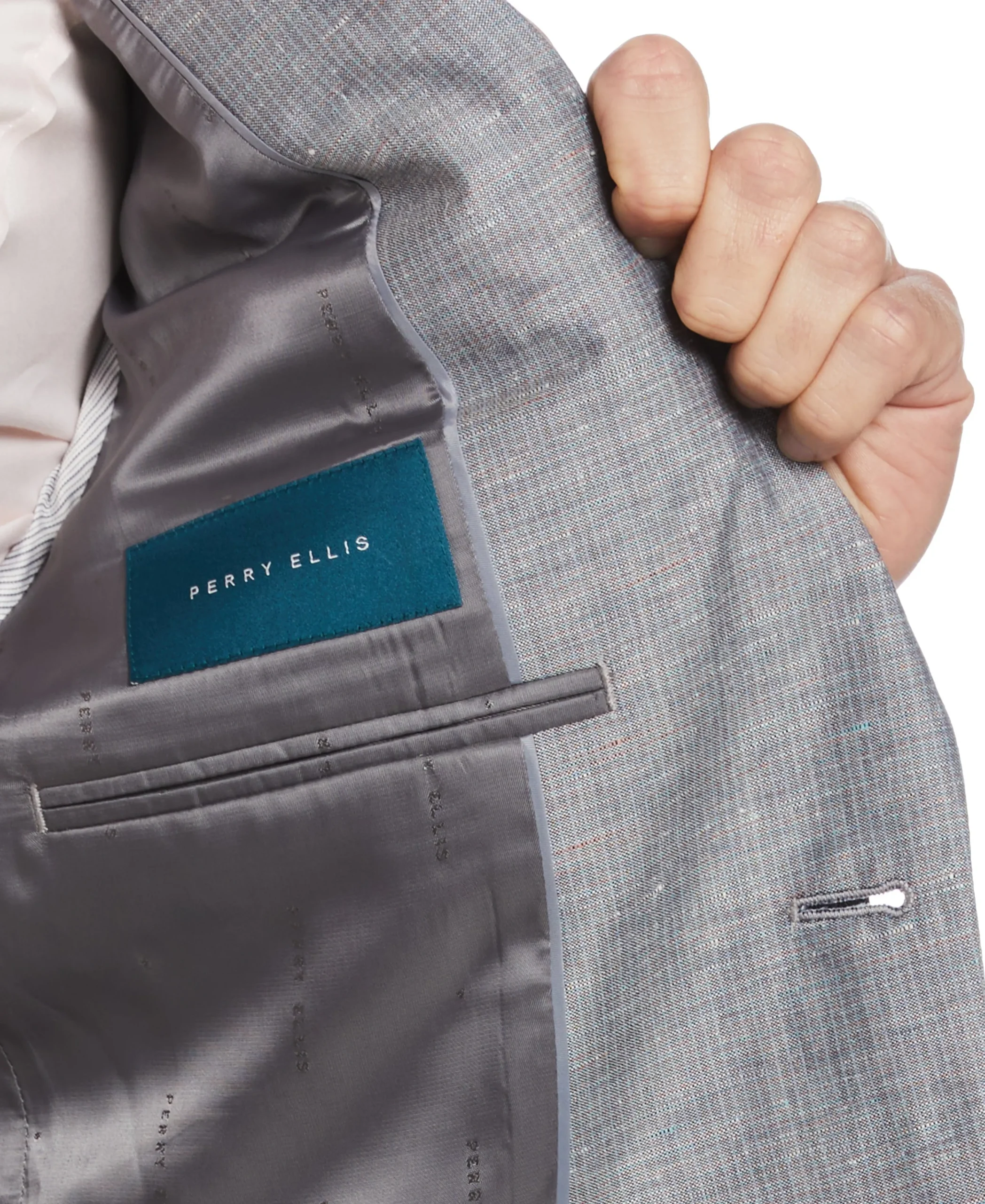 CLEARANCE Slim Fit Linen Blend Textured Suit Jacket