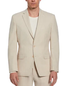 CLEARANCE Slim Fit Linen Blend Suit Jacket
