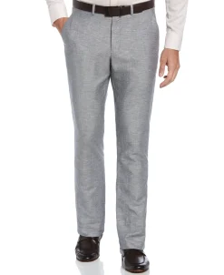 CLEARANCE Slim Fit Linen Blend Textured Suit Pant