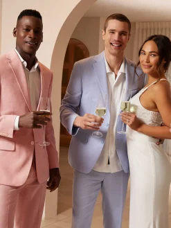 CLEARANCE Slim Fit Linen Blend Suit Jacket