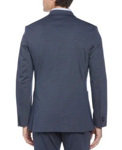 CLEARANCE Slim Fit Microgrid Knit Suit Jacket