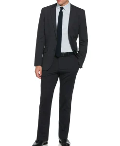 CLEARANCE Slim Fit Pindot Stretch Knit Suit Jacket