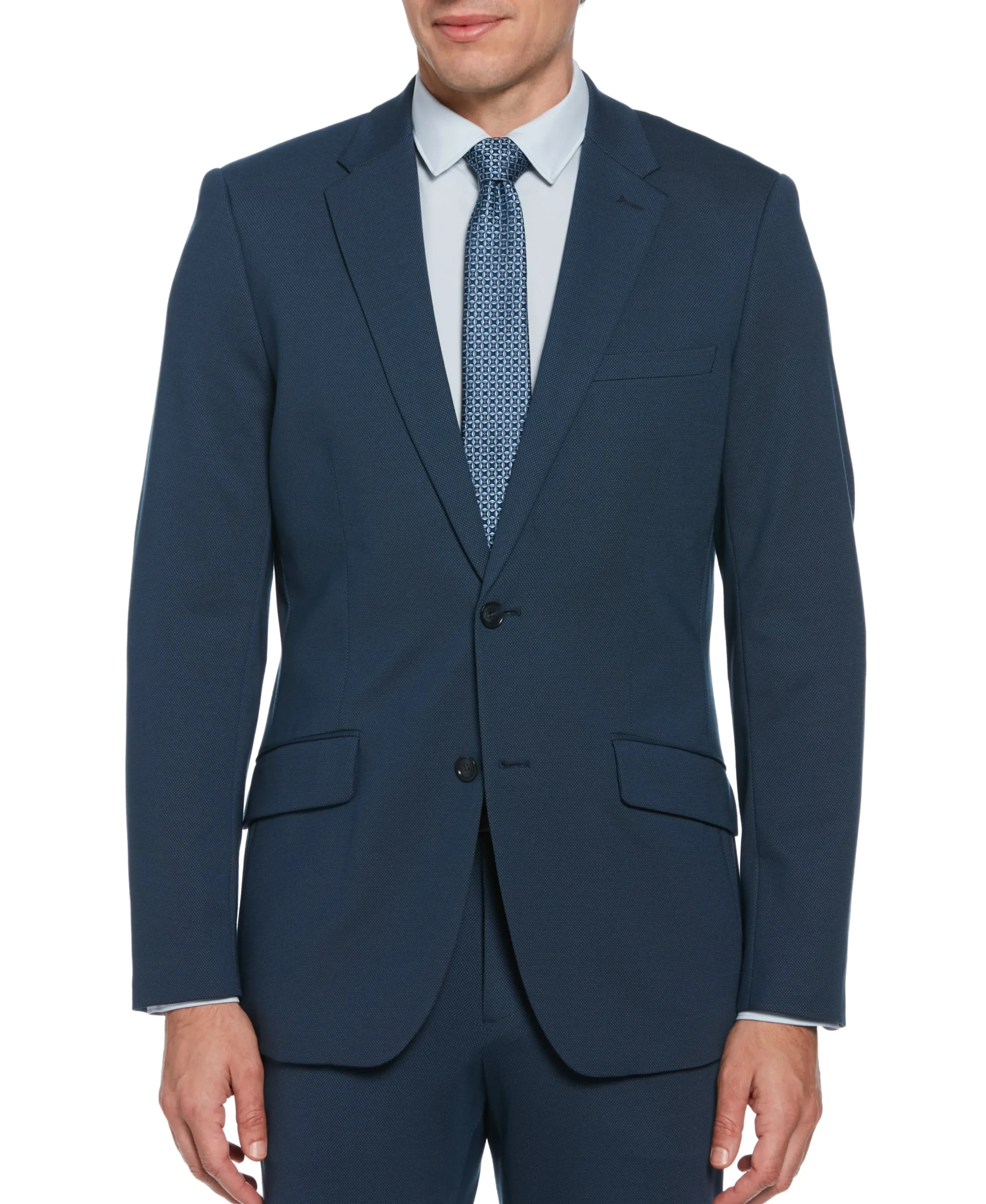 CLEARANCE Slim Fit Pindot Stretch Knit Suit Jacket