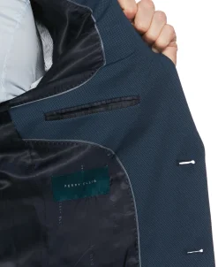 CLEARANCE Slim Fit Pindot Stretch Knit Suit Jacket