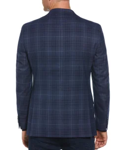 CLEARANCE Slim Fit Plaid Sport Jacket