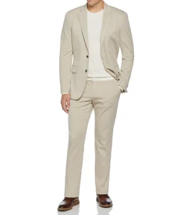 CLEARANCE Slim Fit Solid Knit Suit Jacket