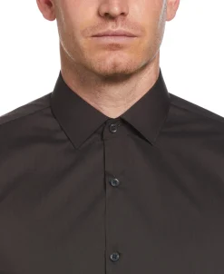 CLEARANCE Slim Fit Solid Dress Shirt