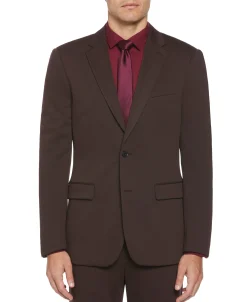 CLEARANCE Slim Fit Solid Knit Suit Jacket