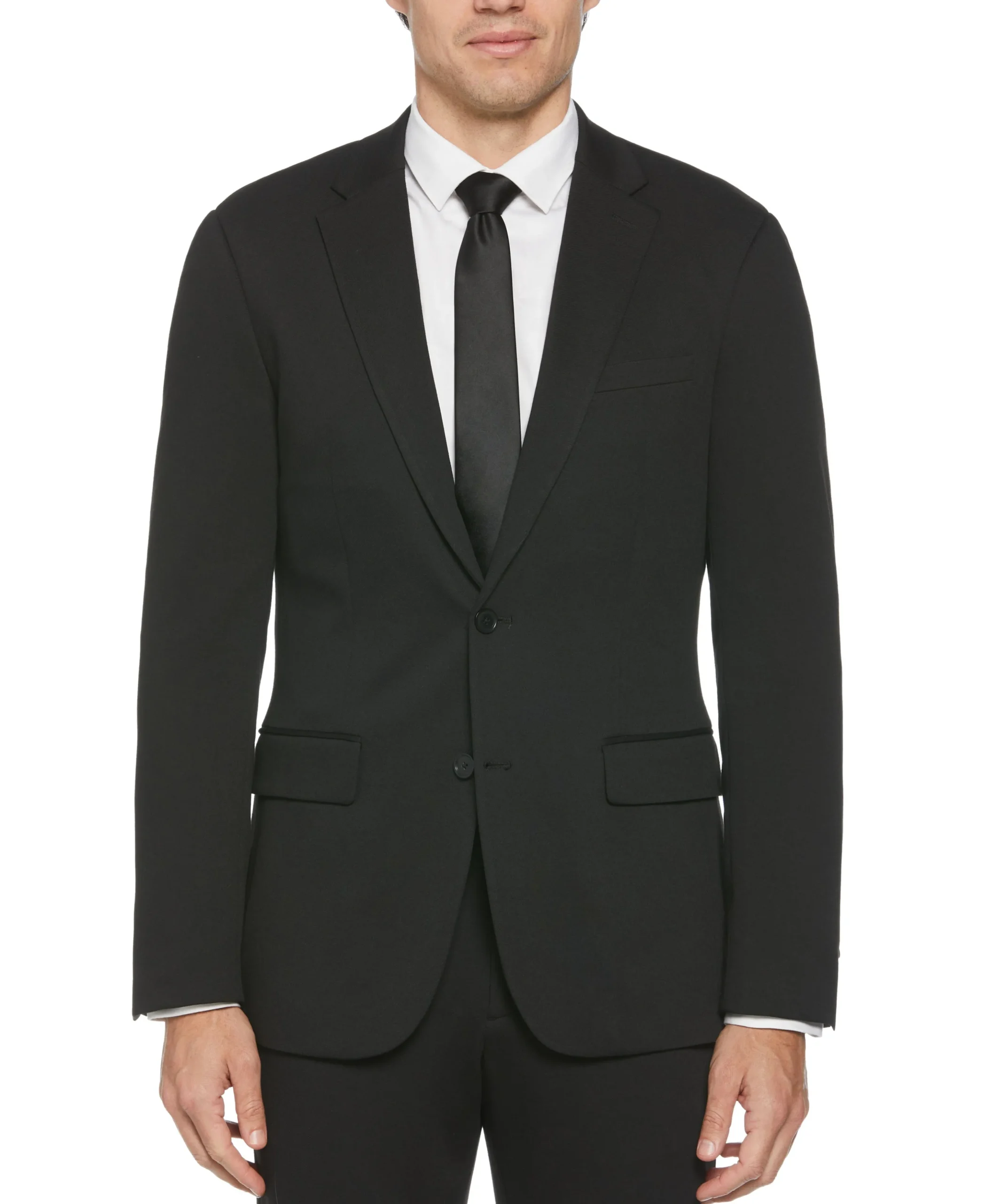 CLEARANCE Slim Fit Solid Knit Suit Jacket