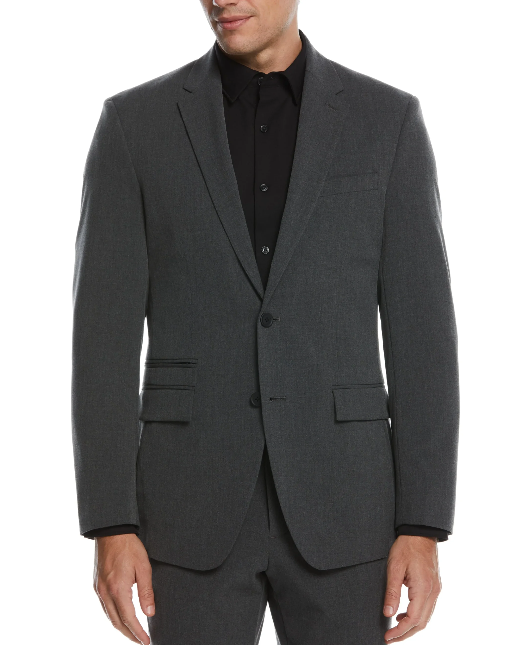 CLEARANCE Slim Fit Stretch Textured Tech Suit Jacket