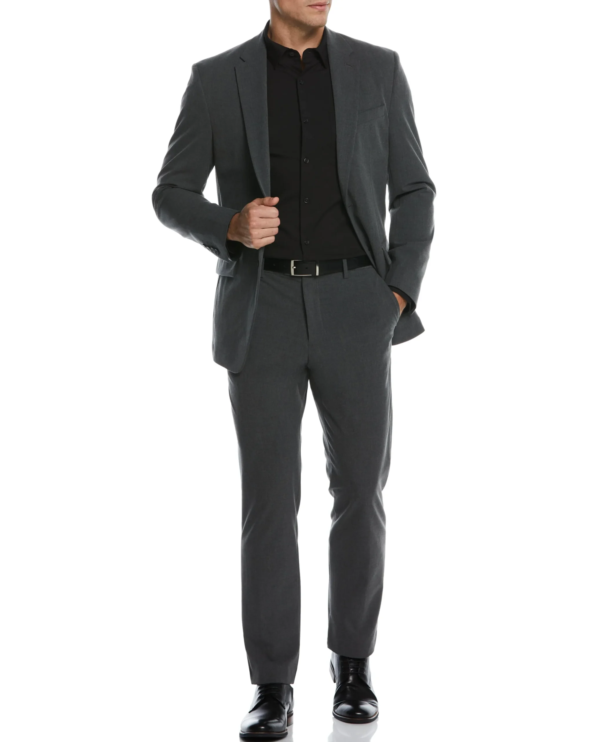 CLEARANCE Slim Fit Stretch Textured Tech Suit Jacket