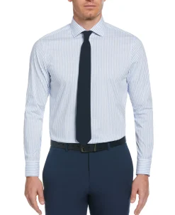 CLEARANCE Slim Fit Striped Print Dress Shirt
