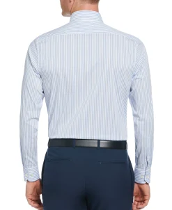 CLEARANCE Slim Fit Striped Print Dress Shirt