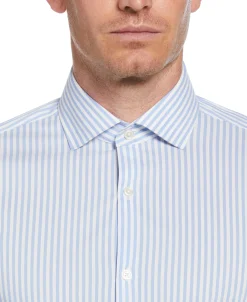 CLEARANCE Slim Fit Striped Print Dress Shirt