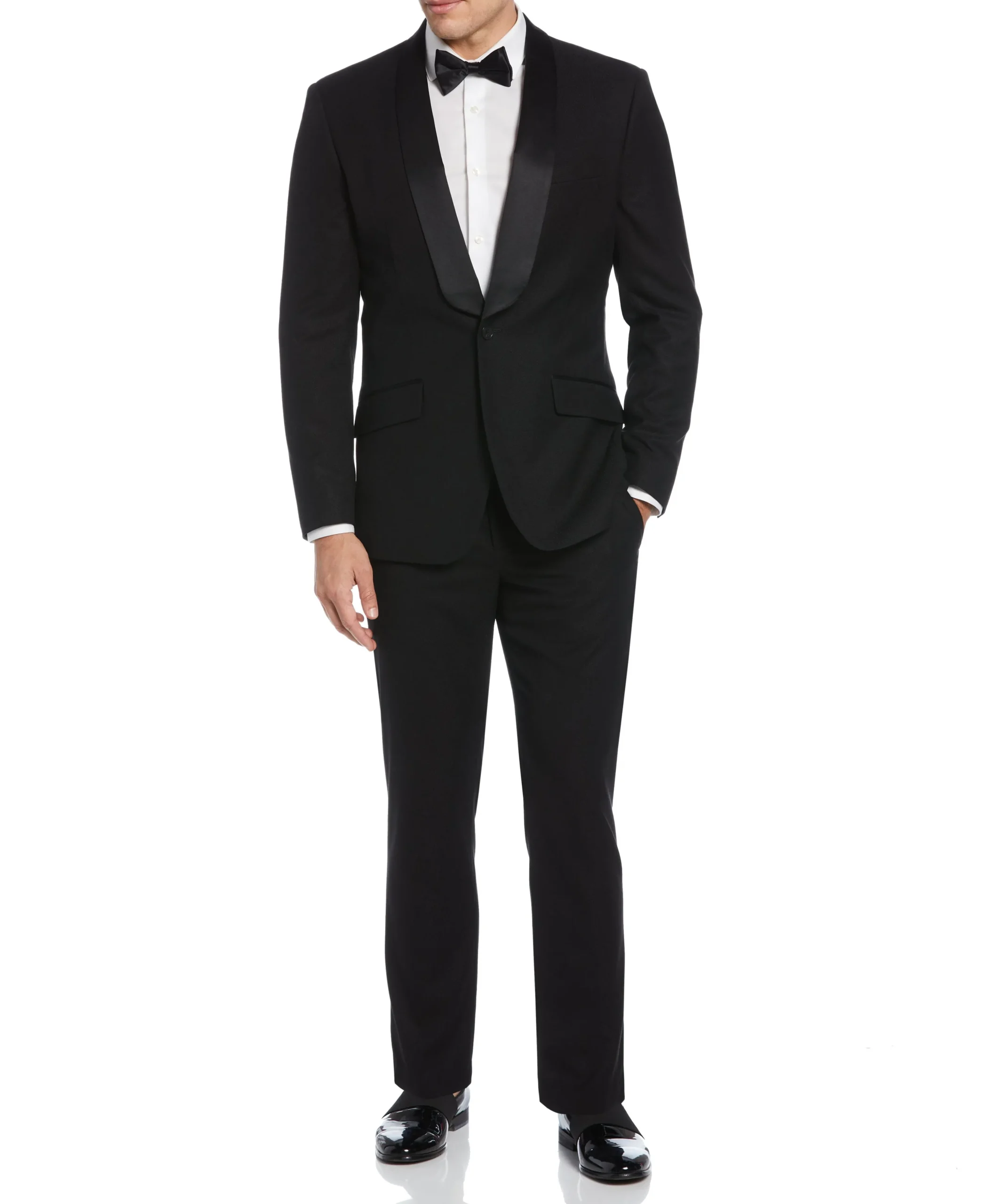 CLEARANCE Slim Fit Textured Tuxedo Jacket