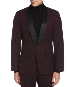 CLEARANCE Slim Fit Textured Tuxedo Jacket