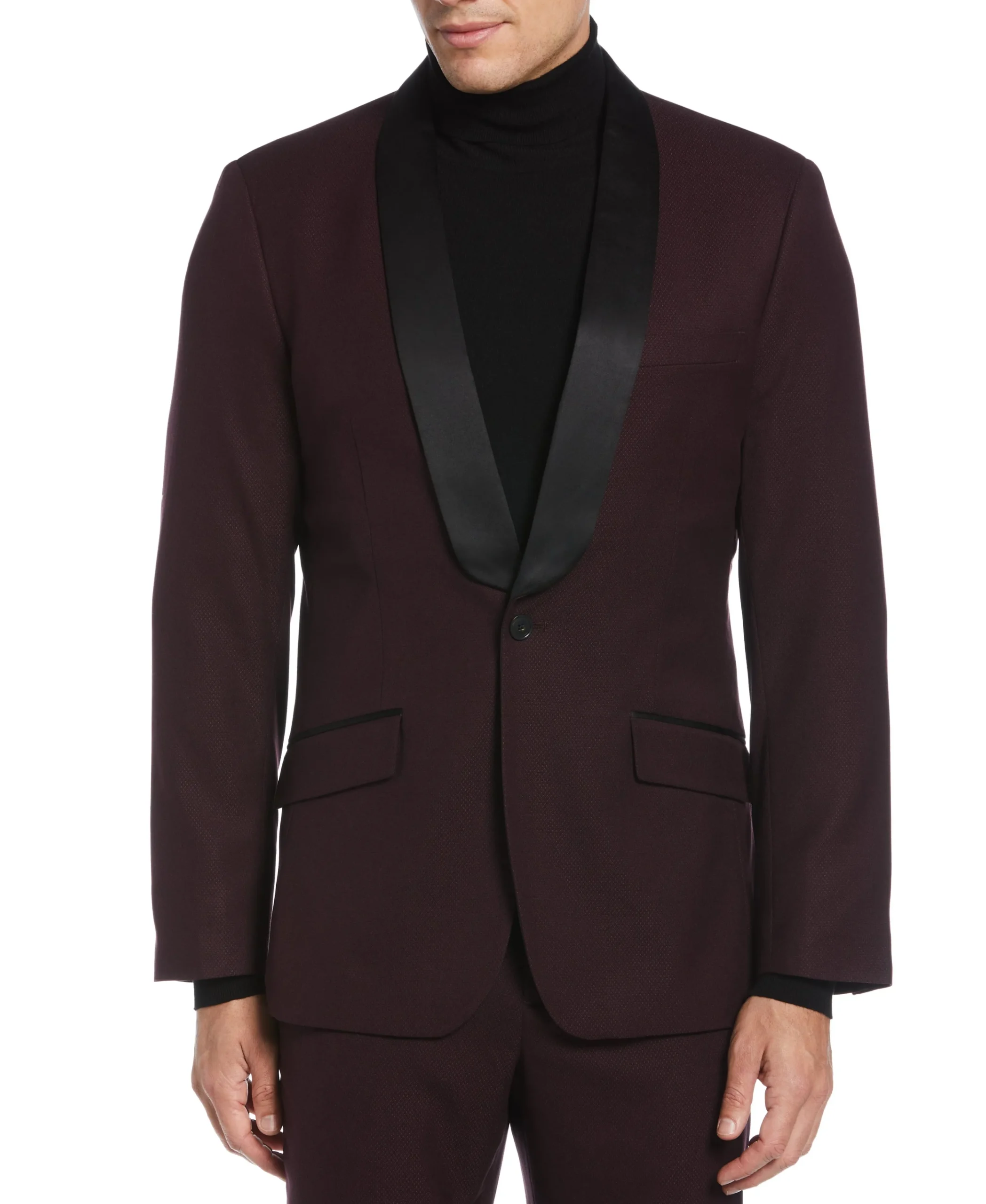 CLEARANCE Slim Fit Textured Tuxedo Jacket