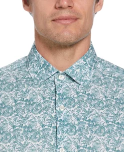 CLEARANCE Slim Fit Total Stretch Floral Print Shirt