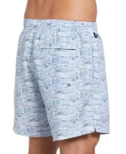 CLEARANCE Striped Wave Swim Shorts
