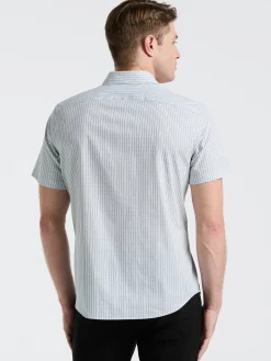 Cotton Dobby Stripe Shirt