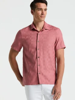 Cotton Textured Check Shirt