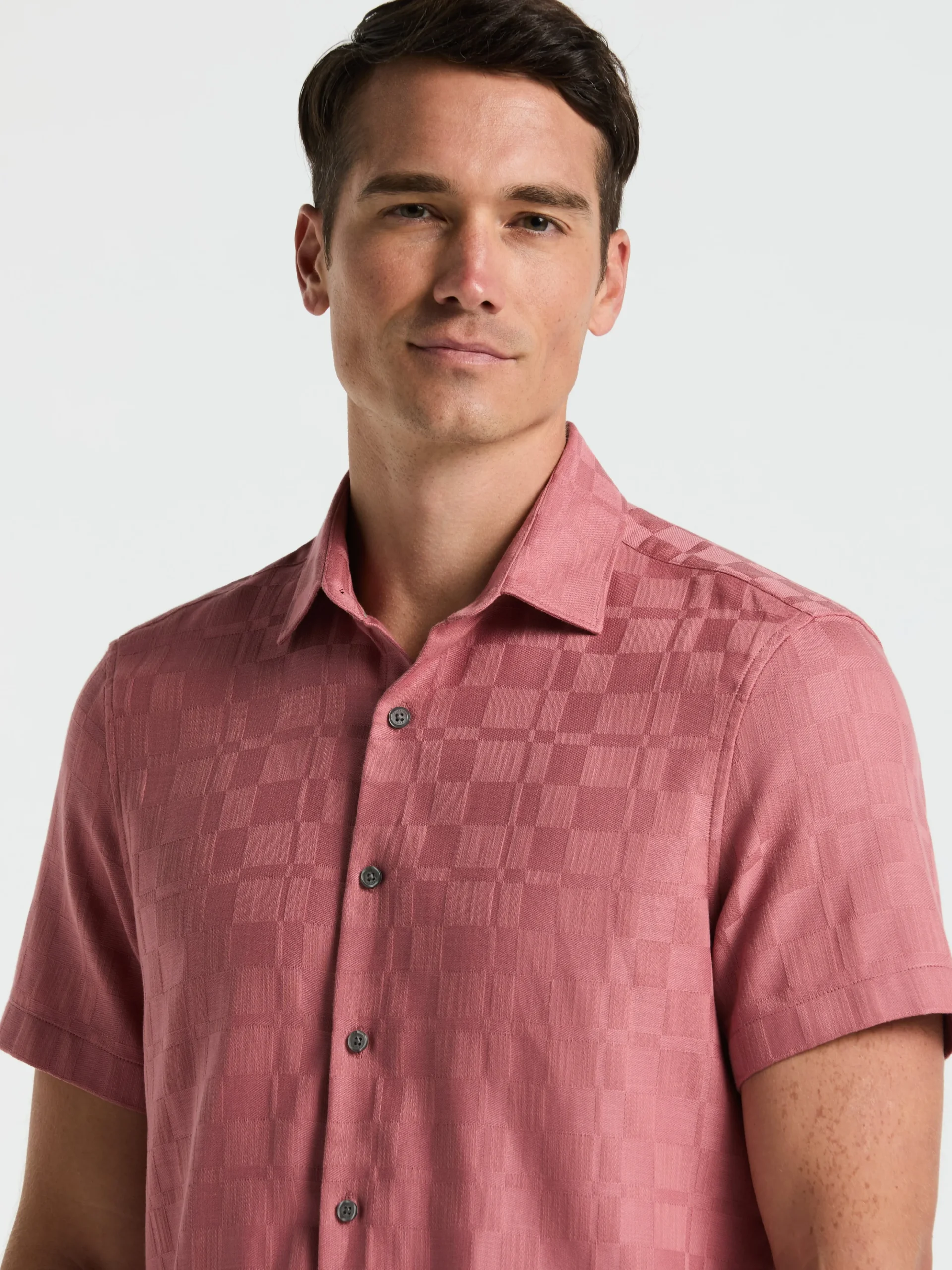 Cotton Textured Check Shirt