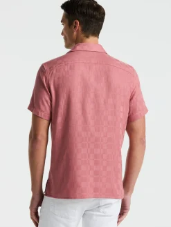 Cotton Textured Check Shirt